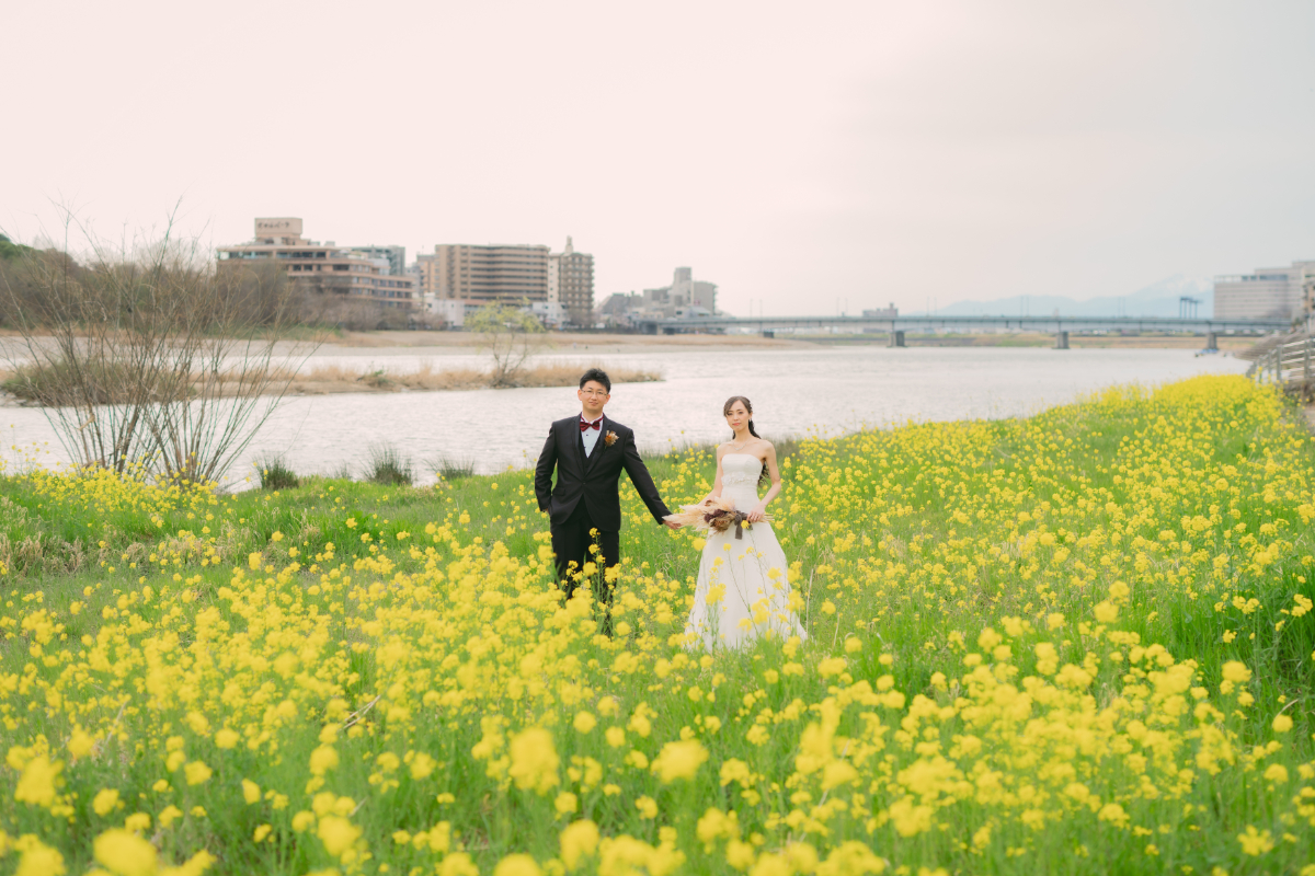 前撮り岐阜、岐阜フォトウエディング、長良川前撮りならラフフォトへ