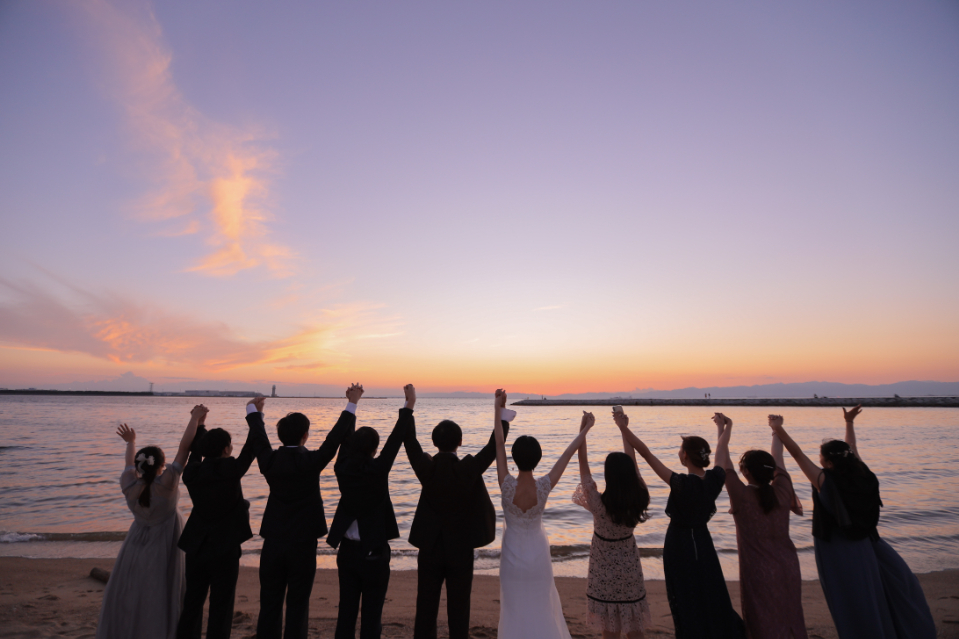 岐阜フォトウェディング、前撮り岐阜、ビーチフォト、りんくうビーチ常滑ならラフフォトへ