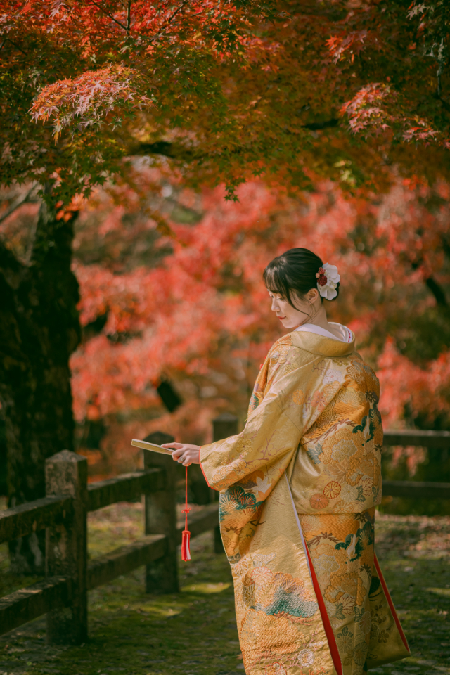 前撮り岐阜、岐阜フォトウエディング紅葉フォトならラフフォトへ