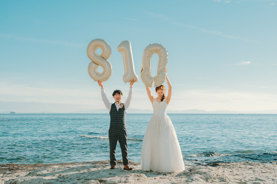 岐阜フォトウェディング、前撮り岐阜、ビーチフォト、野間灯台前撮りならラフフォトへ