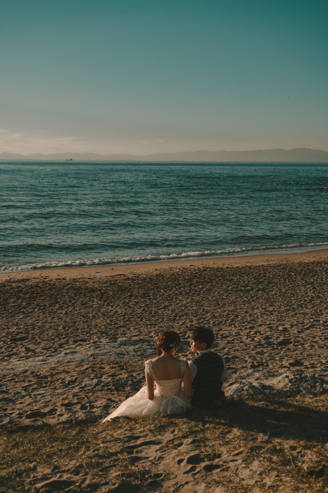 岐阜フォトウェディング、前撮り岐阜、ビーチフォト、野間灯台前撮りならラフフォトへ