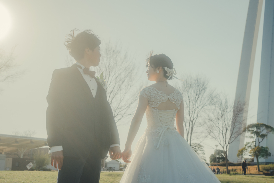 前撮り岐阜、岐阜フォトウエディング、木曾三川公園前撮りならラフフォトへ