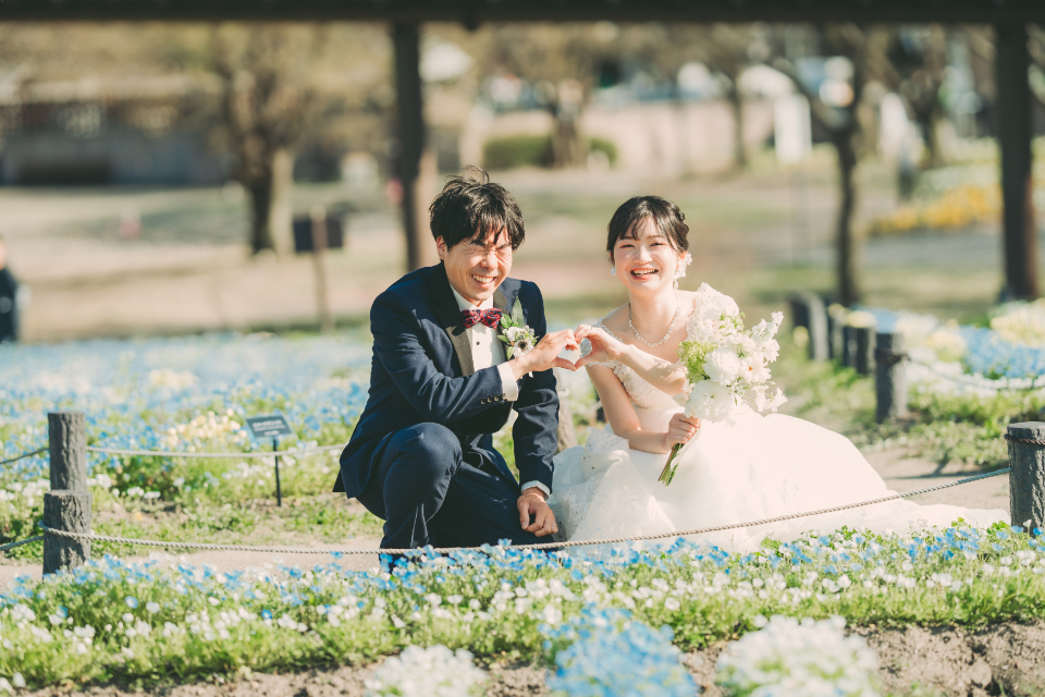 前撮り岐阜、岐阜フォトウエディング、木曾三川公園前撮りならラフフォトへ