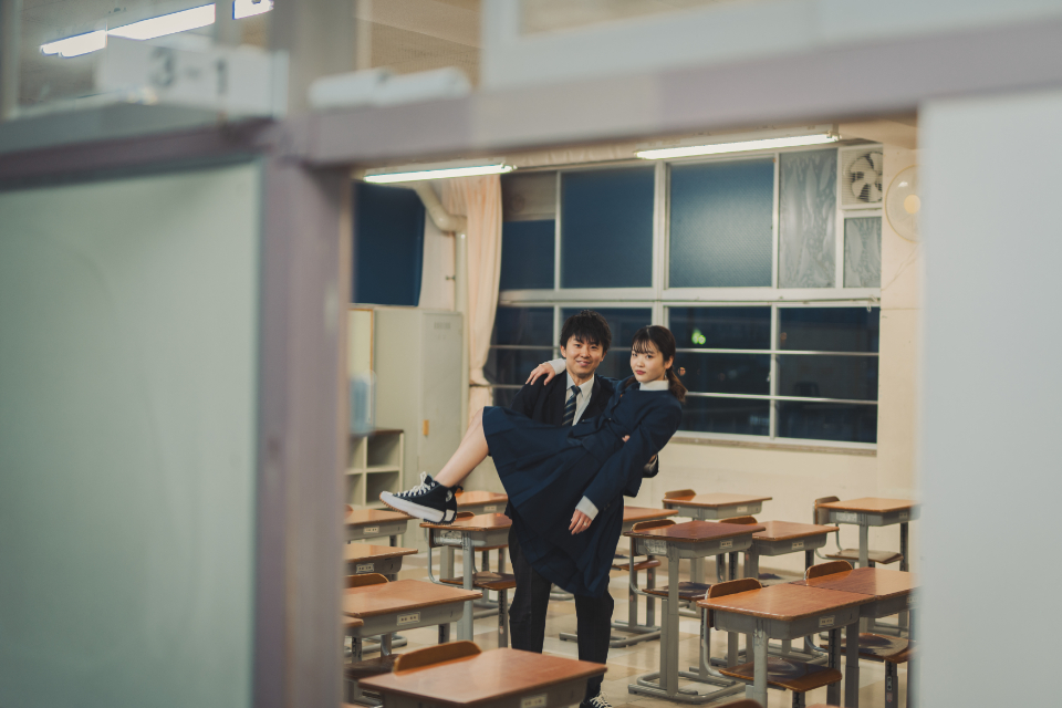 前撮り岐阜、岐阜フォトウエディング、学校前撮りならラフフォトへ